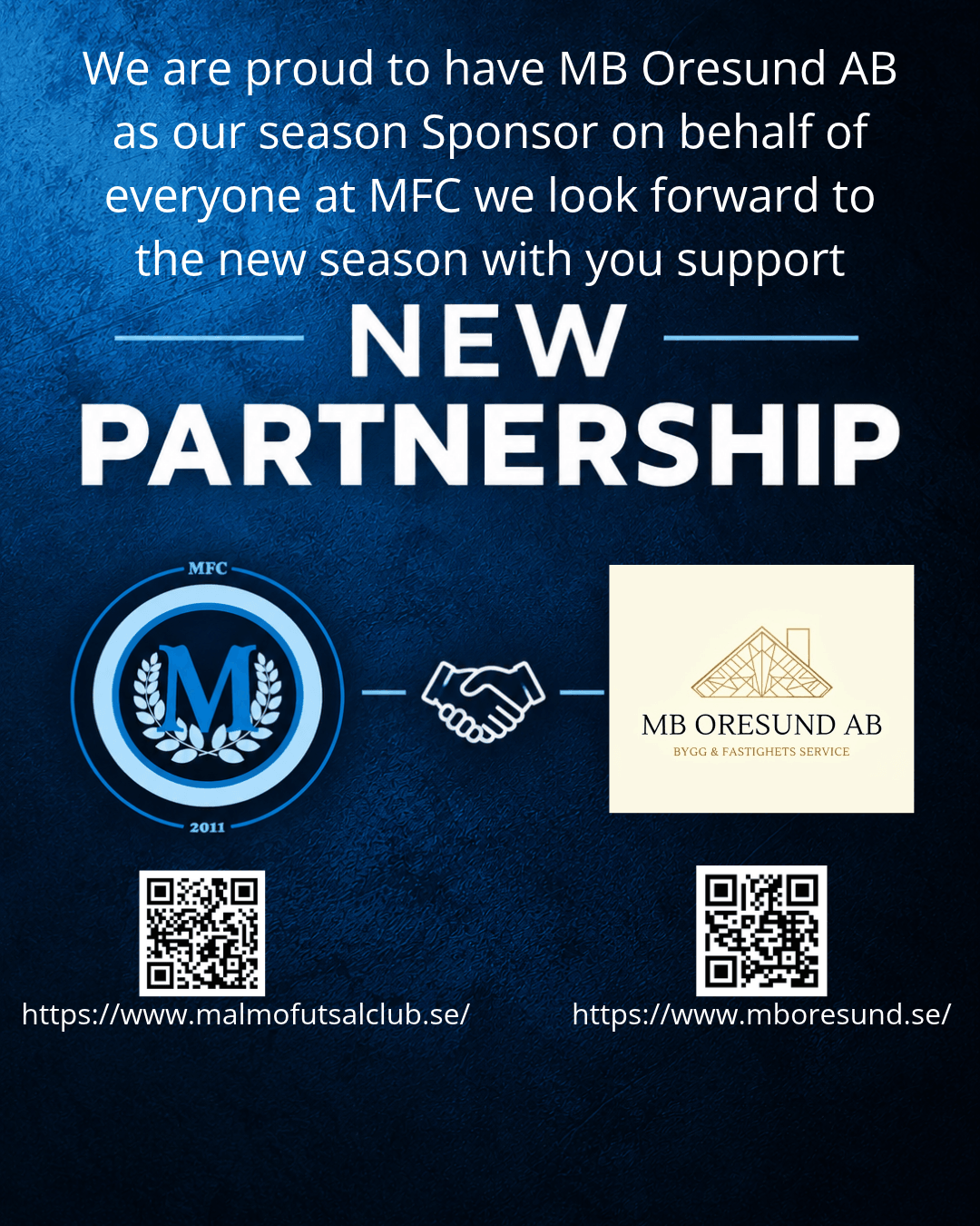 New Sponsor - MB Öresund AB